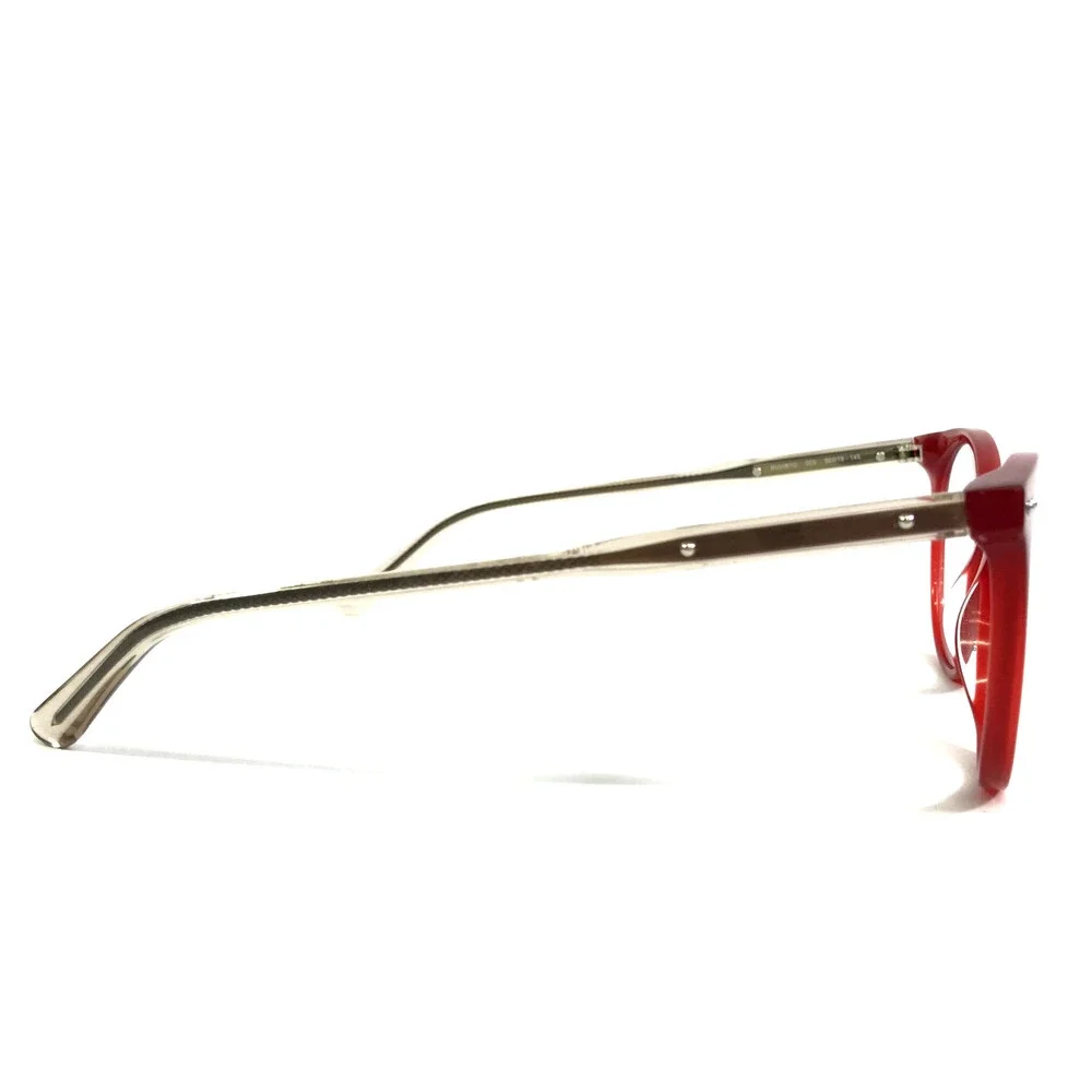 Bottega Veneta Eyeglasses Frames BV0081O 003 Matte Red Pink Gunmetal 50-18-145